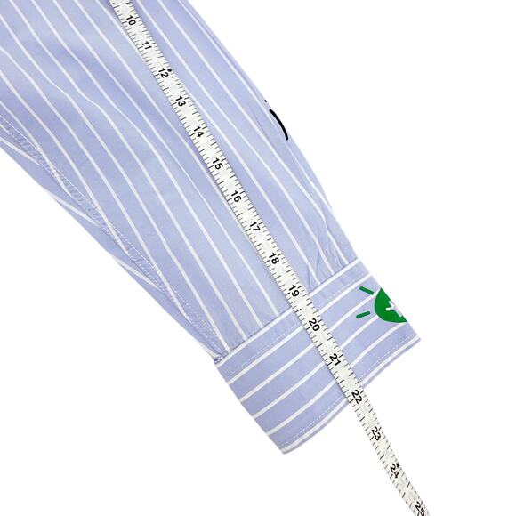 ZADIG & VOLTAIRE Tais Raye Tag Stripe Cotton Graphic Shirt S - Picture 9 of 9